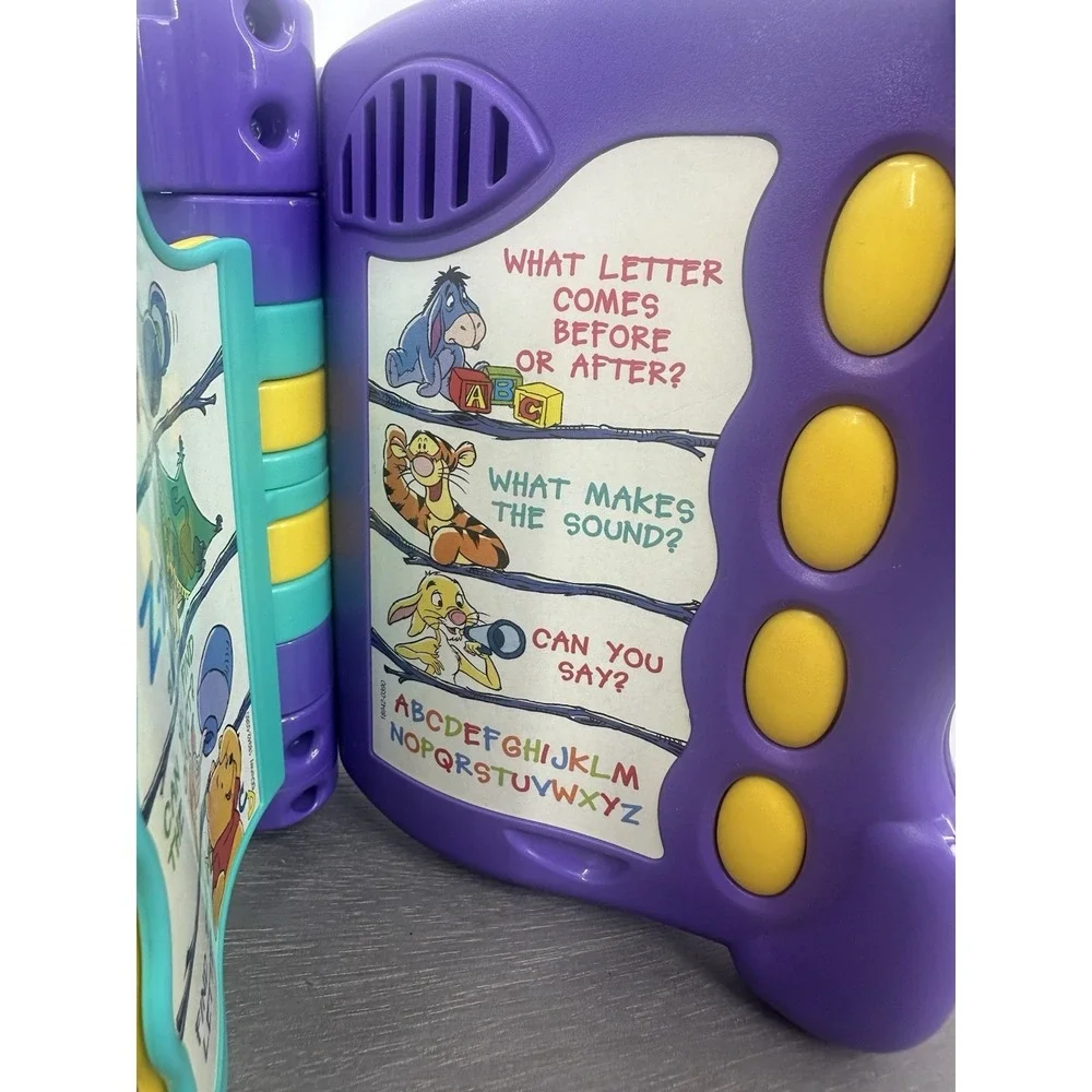 Mattel DISNEY Winnie the Pooh TALKING‎ FUN ABC's Interactive Learning Book Works